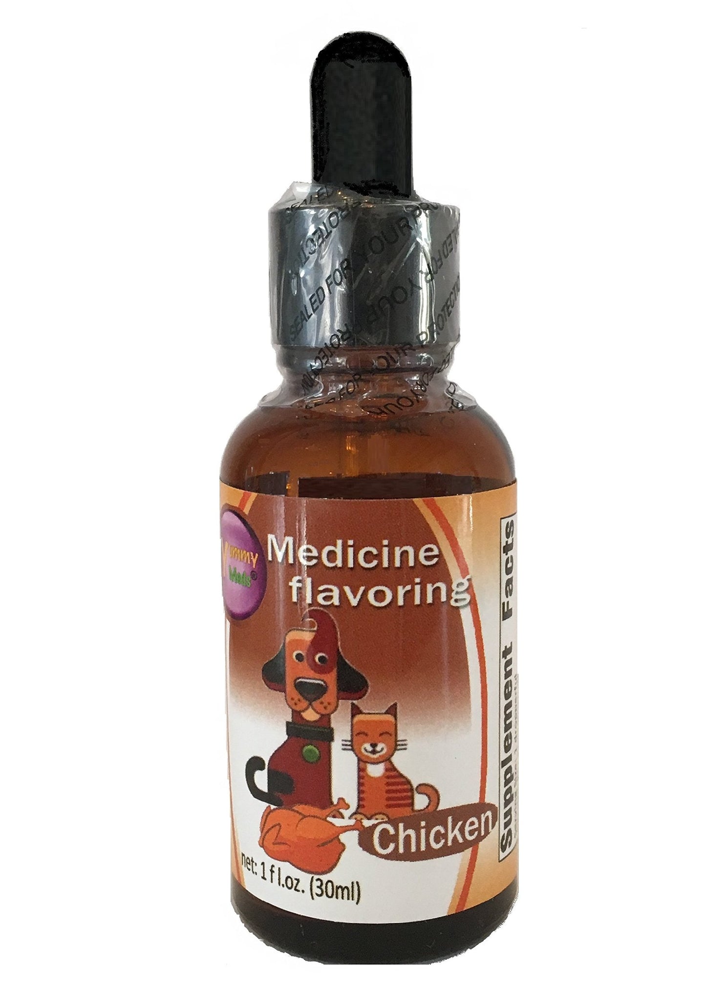 YummyMeds Chicken Flavor Drops – Veterinary Medicine Taste Enhancer for Pets – 1 fl oz (30 mL)