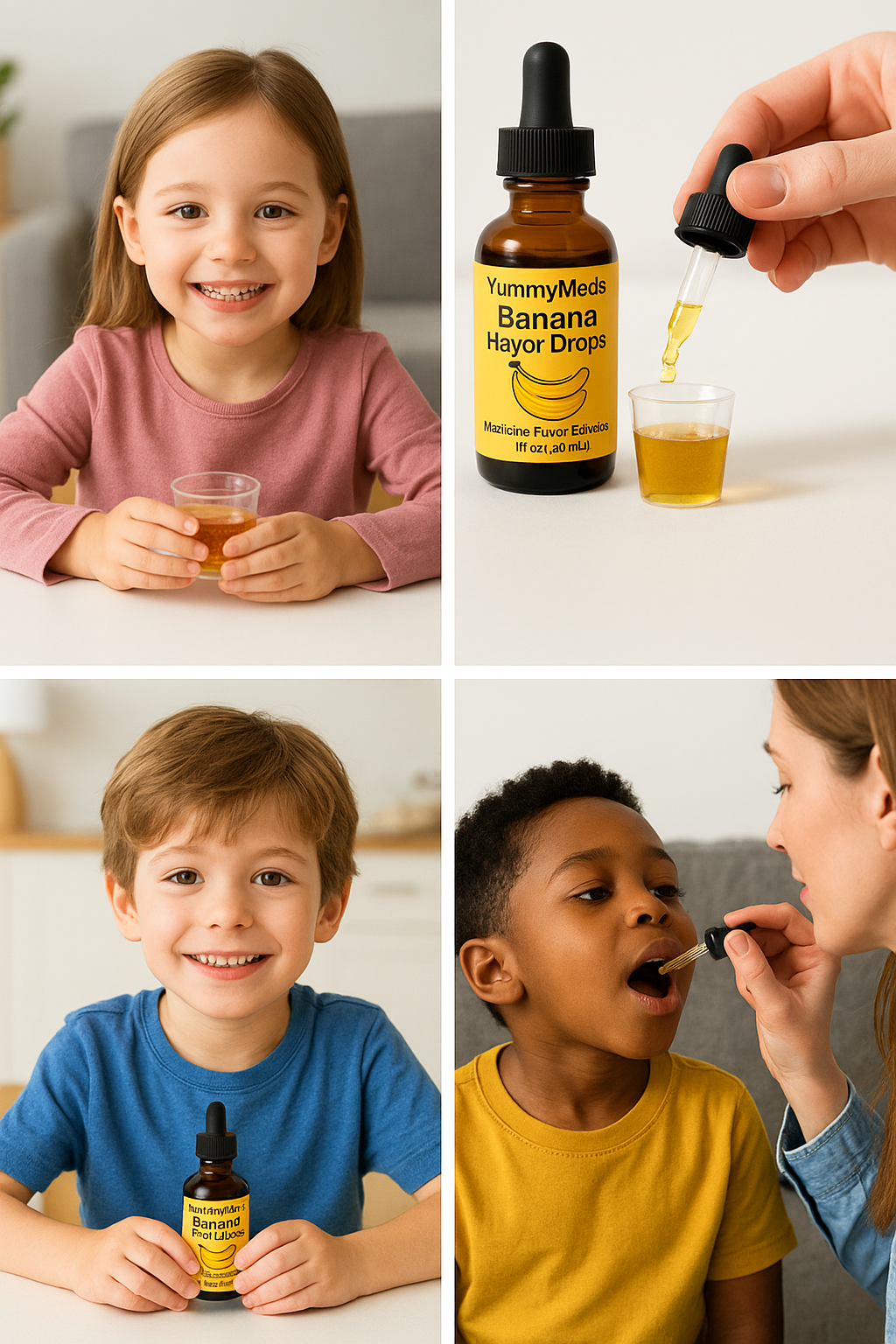 Yummy Meds Banana Flavoring Drops for Baby Child Kids Bad Tasting Pharmacy Prescriptions Yummy Meds