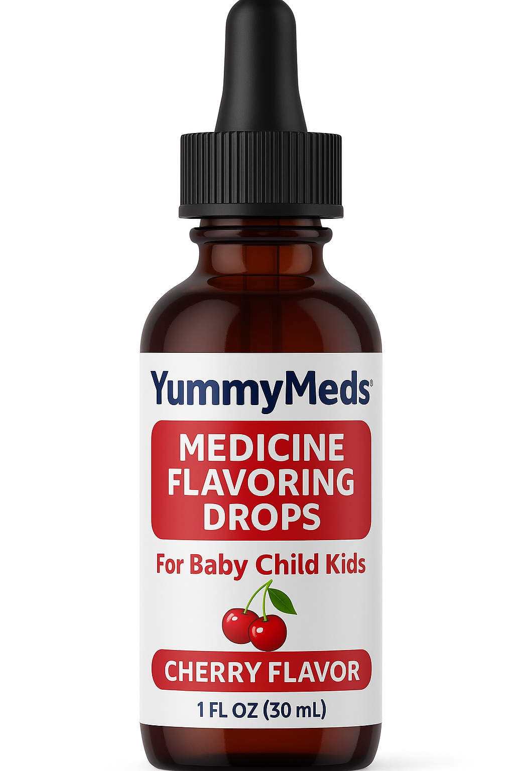 YummyMeds Flavor Medicine Flavoring Drops for Baby Child Kids Bad Tasting Medicines (Cherry)