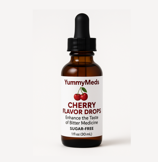 YummyMeds Flavor Medicine Flavoring Drops for Baby Child Kids Bad Tasting Medicines (Cherry)