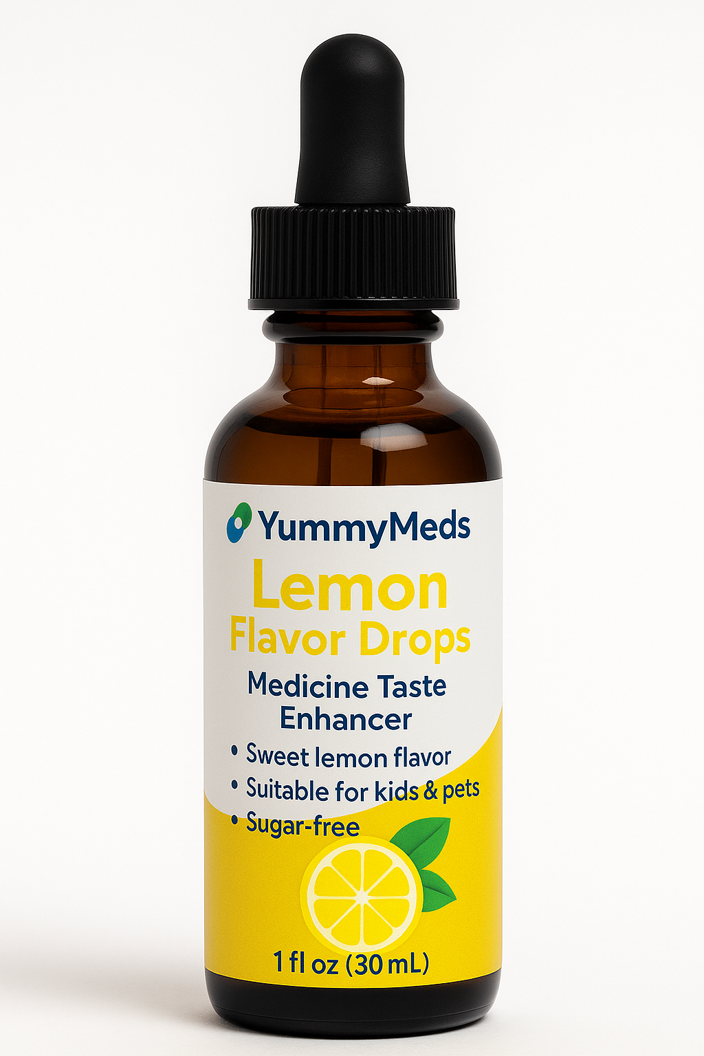 YummyMeds Lemon Flavor Drops – Medicine Taste Enhancer for Kids, Pets & Adults – 1 fl oz (30 mL)