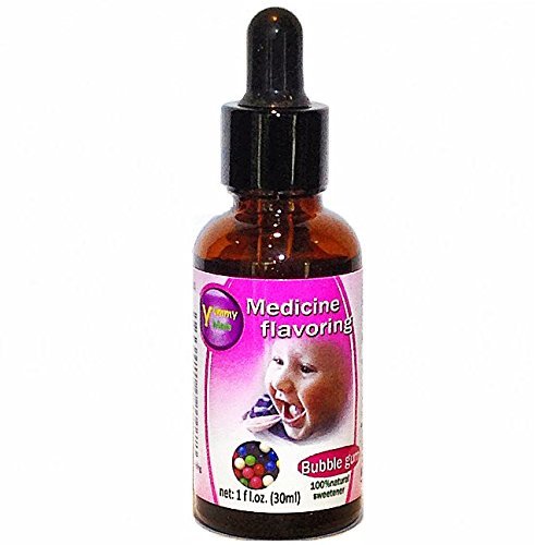 YummyMeds Bubble Gum Flavor Drops – Medicine Flavoring for Kids – Masks Bitter Taste – Sugar-Free – 1 fl oz (30mL) EXP 2028