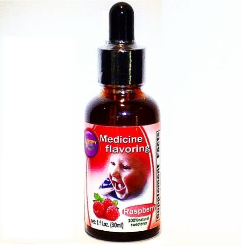 Yummy Meds Raspberry Flavor Drops – Medicine Flavoring for Kids & Pets – Bitter Taste Masking – Sugar-Free – 1 fl oz