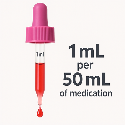 YummyMeds Strawberry Flavor Drops – Medicine Flavoring for Kids & Pets – Masks Bitter Taste – Alcohol-Free – 1 fl oz (30mL) exp 2028