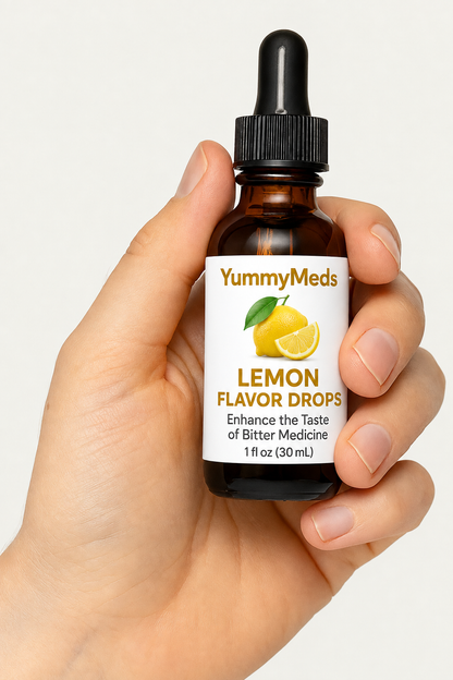 YummyMeds Lemon flavor drops, 1 fl oz (30 mL) — product illustration 2