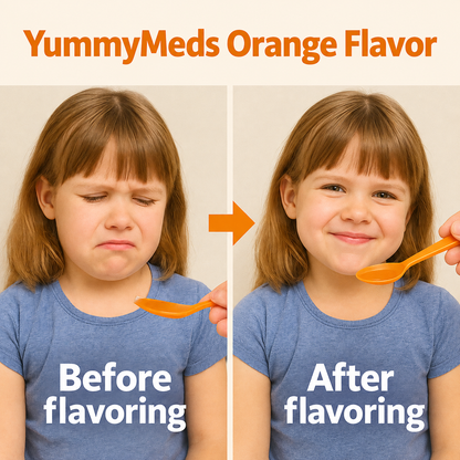 YummyMeds Orange flavor drops, 1 fl oz (30 mL) — product illustration 2